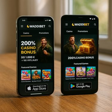 Waddibet - Casino aplikacije - iOS in Android dostop
