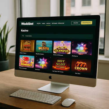 Waddibet - Intuitivna zasnova spletne strani - Slovenski casino