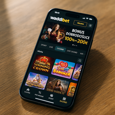 Waddibet - Mobilna platforma - Android in iOS casino